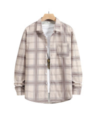 summer men khaki leisure baseball stand collar shirt