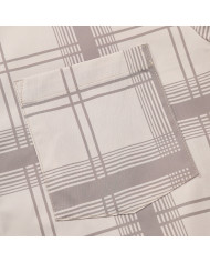 summer men leisure lattice long sleeve cardigan shirt