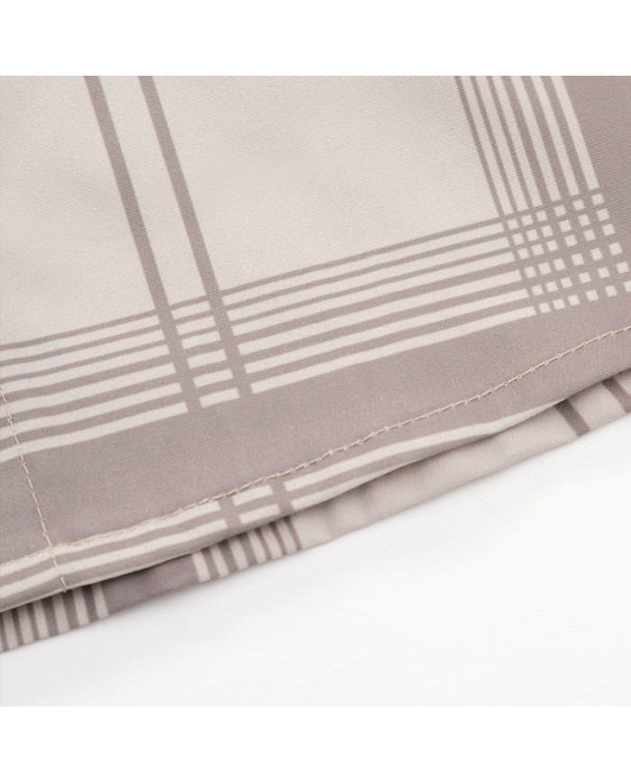 summer men leisure lattice long sleeve cardigan shirt