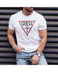 summer men slim printing short sleeve T-shirt