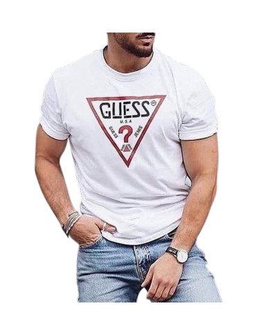 summer men slim printing short sleeve T-shirt