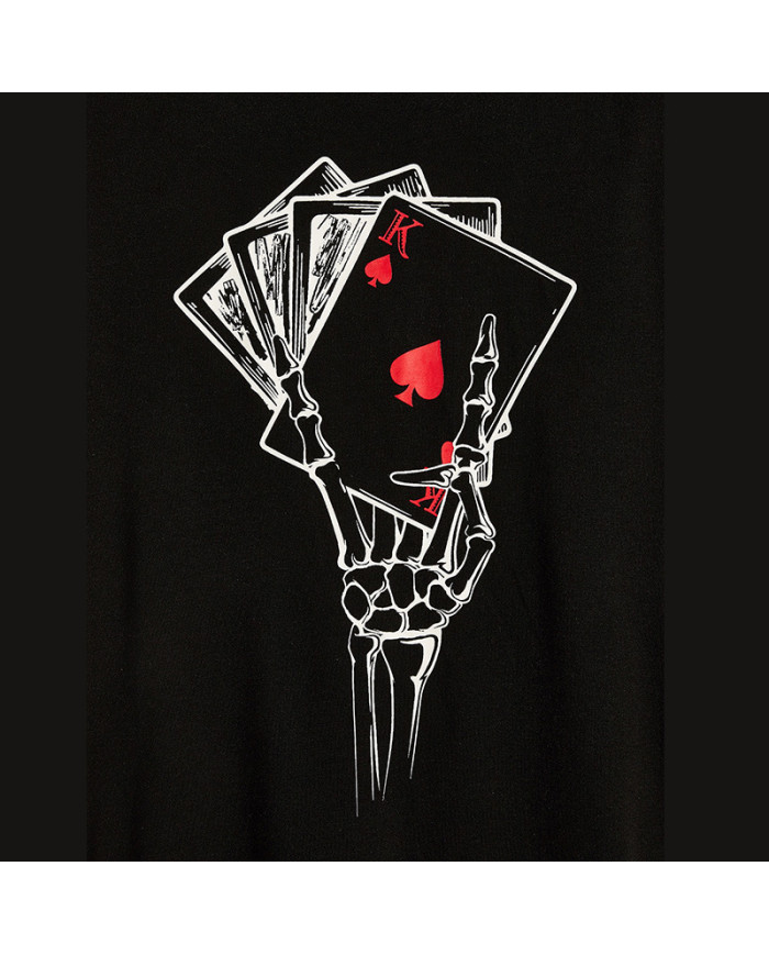 summer men porker printing short sleeve T-shirt