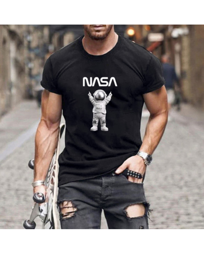 summer men logo printing short sleeve T-shirt