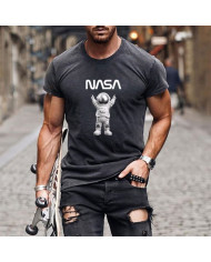 summer men logo printing short sleeve T-shirt