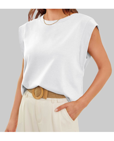 summer women loose fit raglan sleeve white T-shirt
