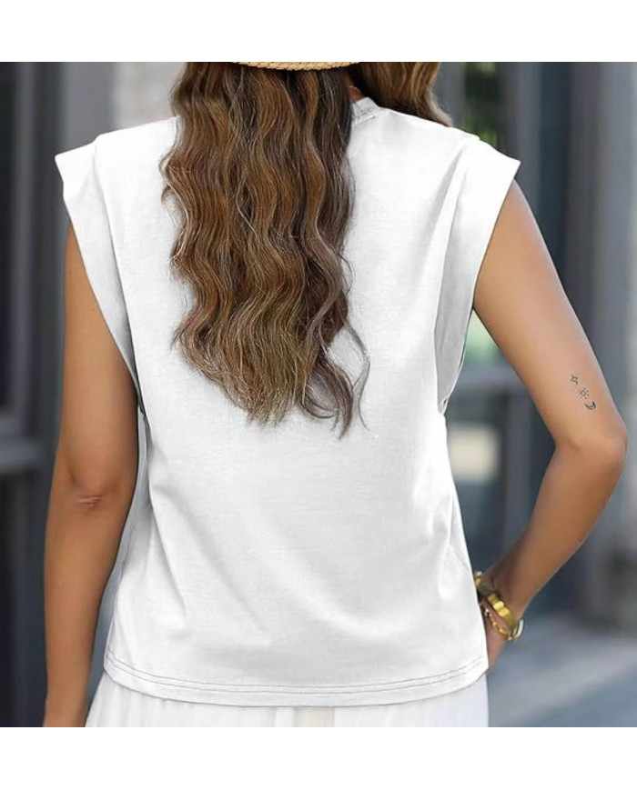 summer women loose fit raglan sleeve white T-shirt