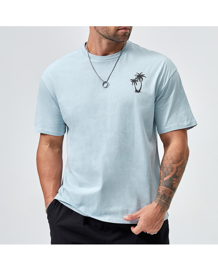 summer leisure  fashion short sleeve men T-shirt