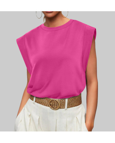 summer women loose fit raglan sleeve rose T-shirt