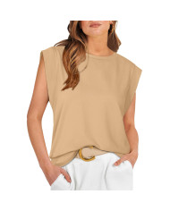 summer women loose fit raglan sleeve green T-shirt