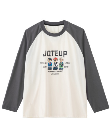 big fat child  large printing long sleeve shirt