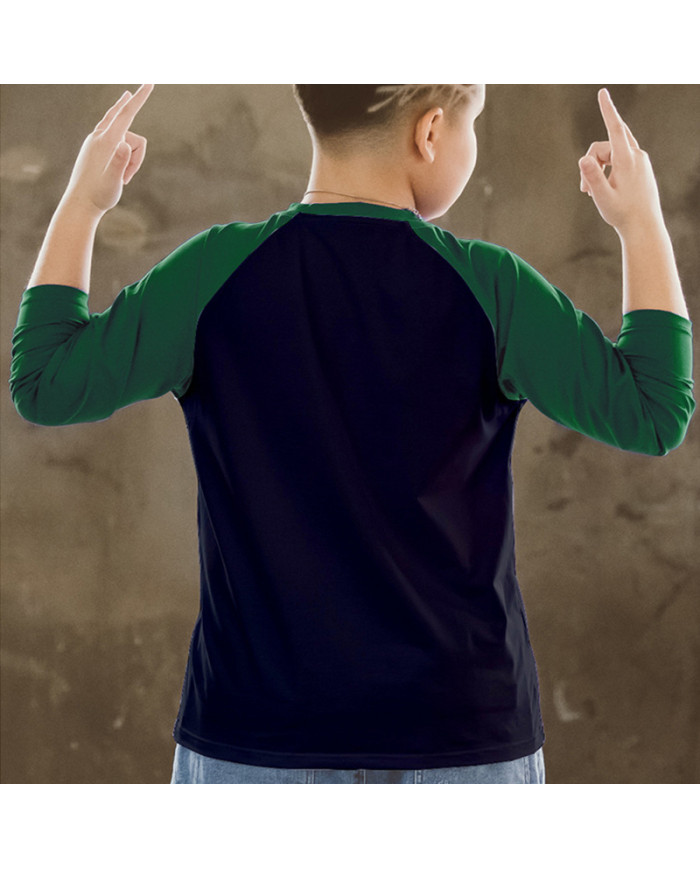 big fat child  large printing long sleeve shirt