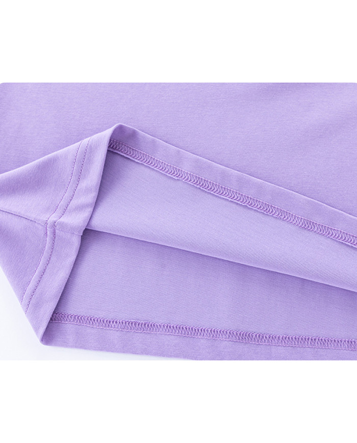 big size fat child  large printing long sleeve T-shirt