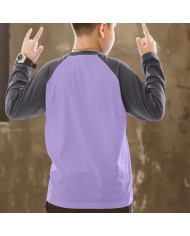 big size fat child  large printing long sleeve T-shirt