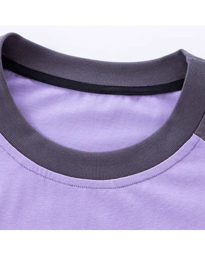 big size fat child  large printing long sleeve T-shirt