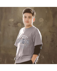 autumn big fat child  large printing long sleeve sweat shirt