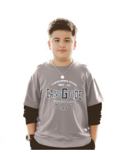 autumn big fat child  large printing long sleeve sweat shirt