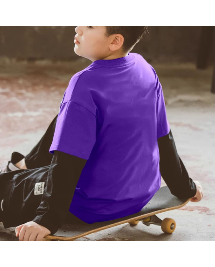 autumn big fat child  large printing long sleeve sweat shirt