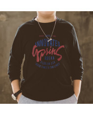 big size fat child autumn large printing long sleeve T-shirt