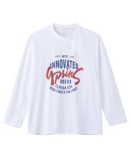 big size fat child  large printing long sleeve T-shirt