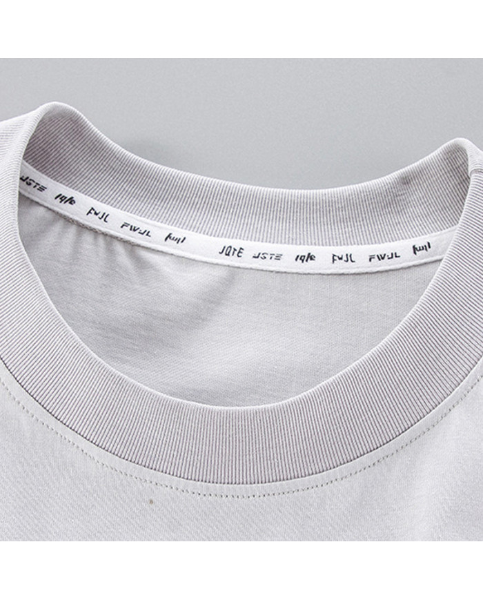 big size fat child autumn large printing long sleeve T-shirt