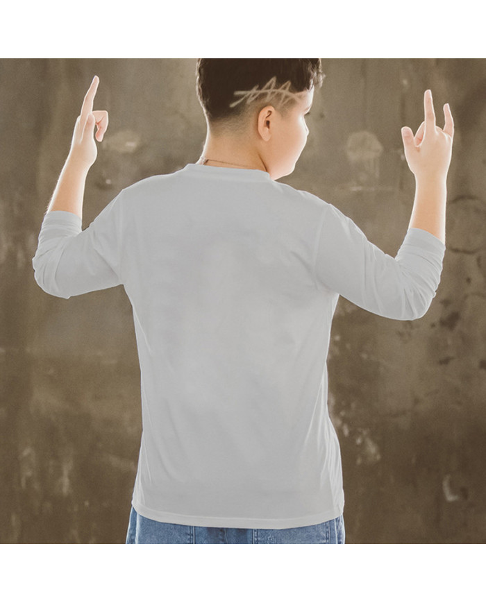 big size fat child autumn large printing long sleeve T-shirt