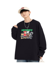 big size fat child autumn large printing long sleeve T-shirt