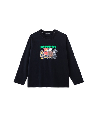 autumn child  large loose fit printing long sleeve T-shirt