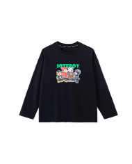 autumn child  large loose fit printing long sleeve T-shirt