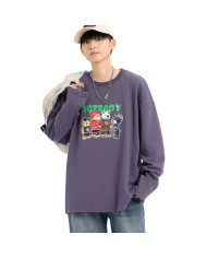 autumn child  large loose fit printing long sleeve T-shirt