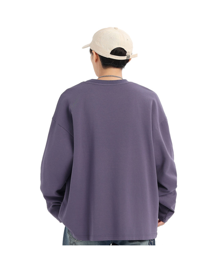 autumn child  large loose fit printing long sleeve T-shirt