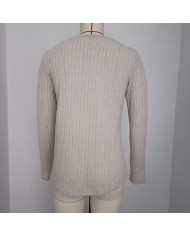 apricot autumn women lace round collar pit strip sanding T-shirt