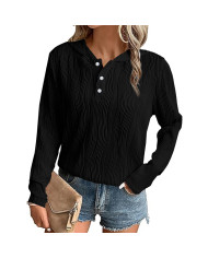 autumn women loose stripe hooded long sleeve T-Shirt