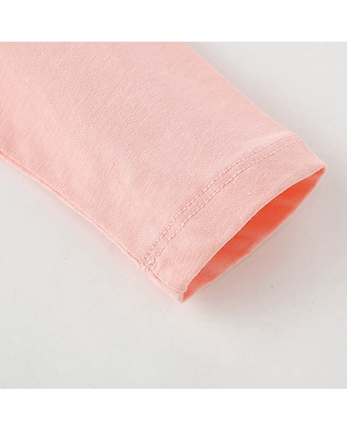 autumn cartoon printing long sleeve girl kids cotton T-shirt