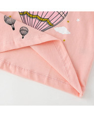 autumn cartoon printing long sleeve girl kids cotton T-shirt