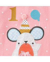 autumn cartoon printing long sleeve girl kids cotton T-shirt