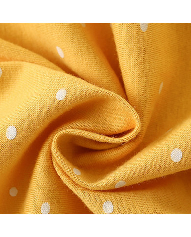 autumn yellow printing long sleeve kids cotton T-shirt