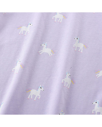 autumn horse printing long sleeve kids cotton T-shirt