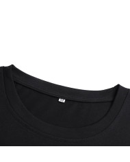 summer men street fashion printing cotton loose  T-shirt